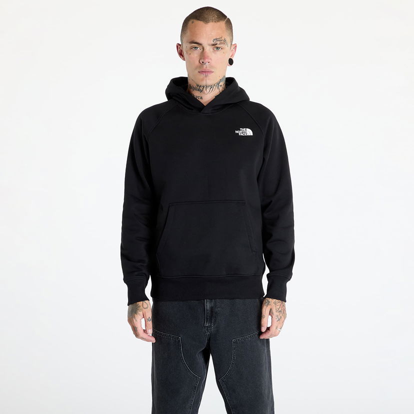 Sweatshirt The North Face Raglan Box Nse Hoodie TNF Black Svart | NF0A89F9KY41