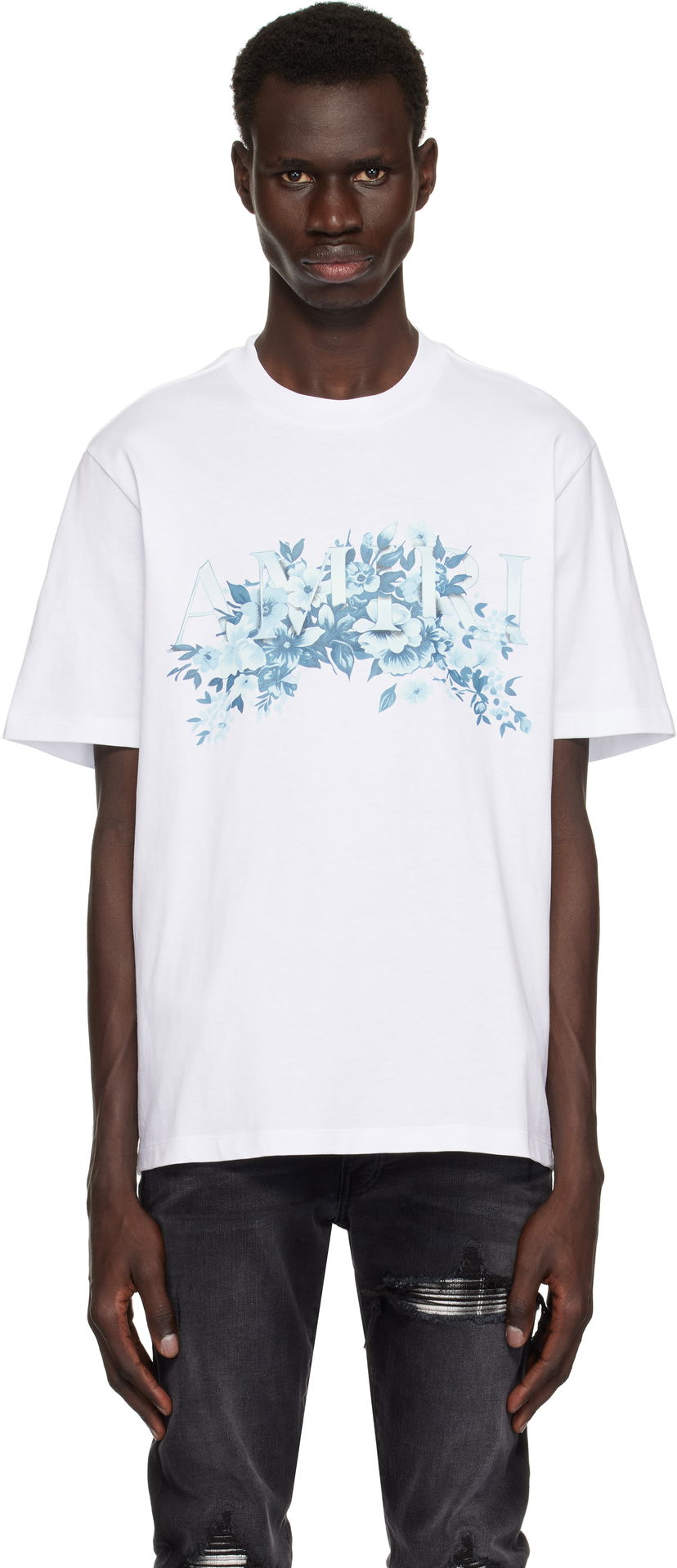 T-shirt AMIRI AMIRI 'Amiri' Garden T-Shirt Vit | AMJYTE1192