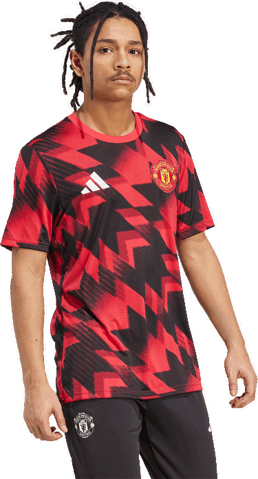 T-shirt adidas Originals Manchester United Pre-Match Jersey Röd | jp3233, 4