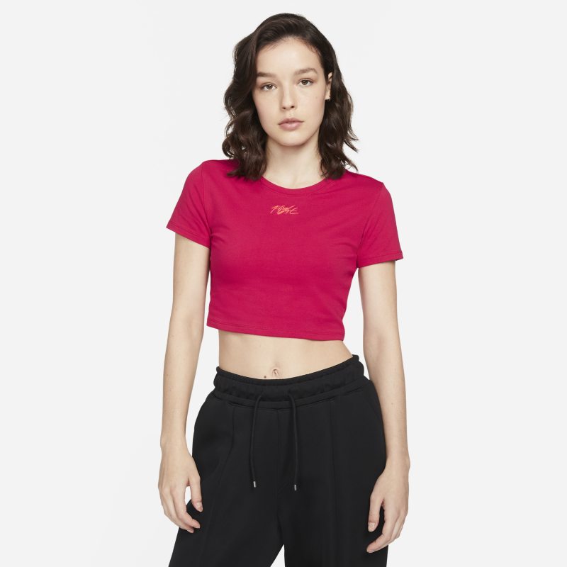 Crop top Jordan Jordan (Her)itage Cropped T-Shirt Rosa | DM5250-614