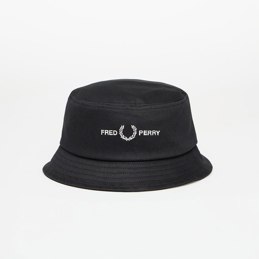 Hatt Fred Perry Fred Perry Twill Bucket Hat Svart | HW9666 102