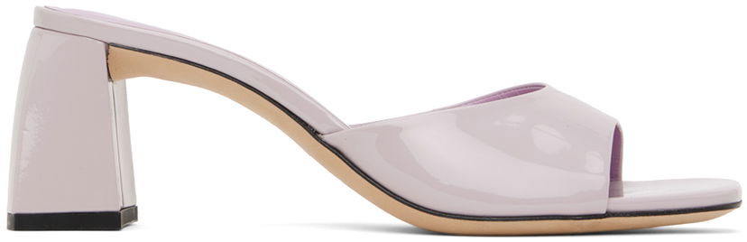 Sneakers och skor BY FAR Romy Patent Leather Heels Purpur | 23CRROMYMDAWP