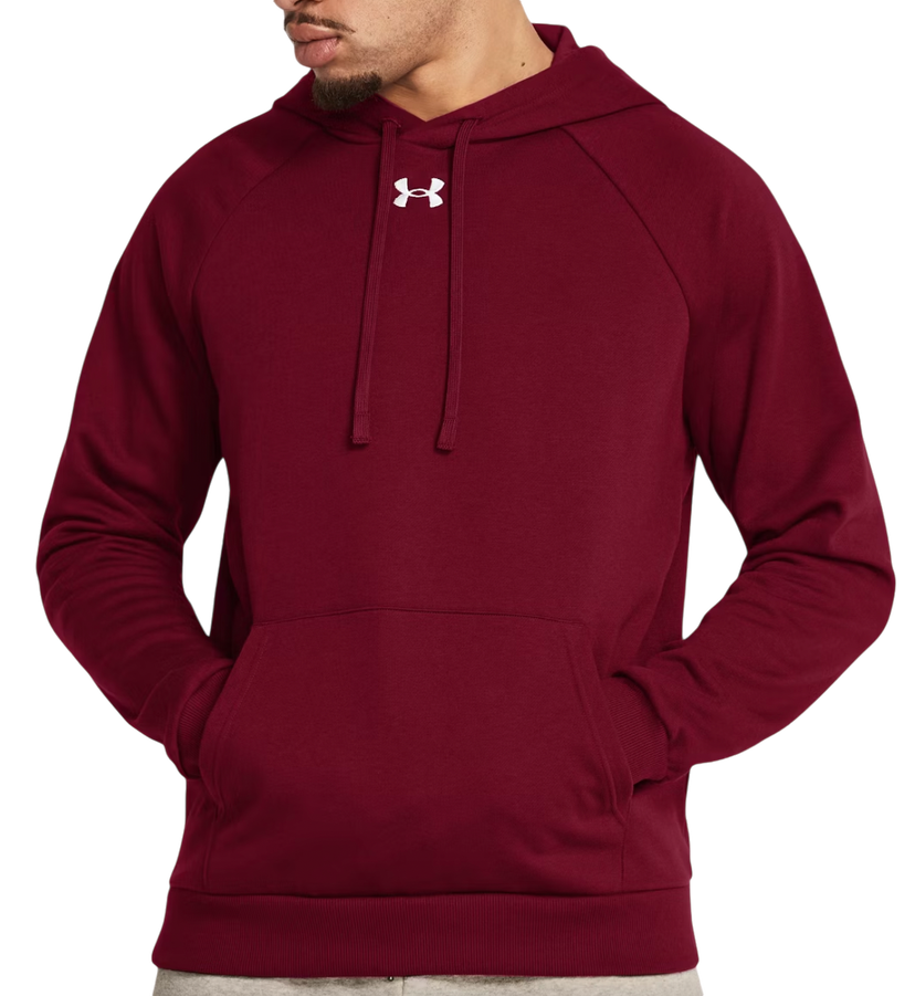 Sweatshirt Under Armour Fleece Hoodie Röd | 1379757-625