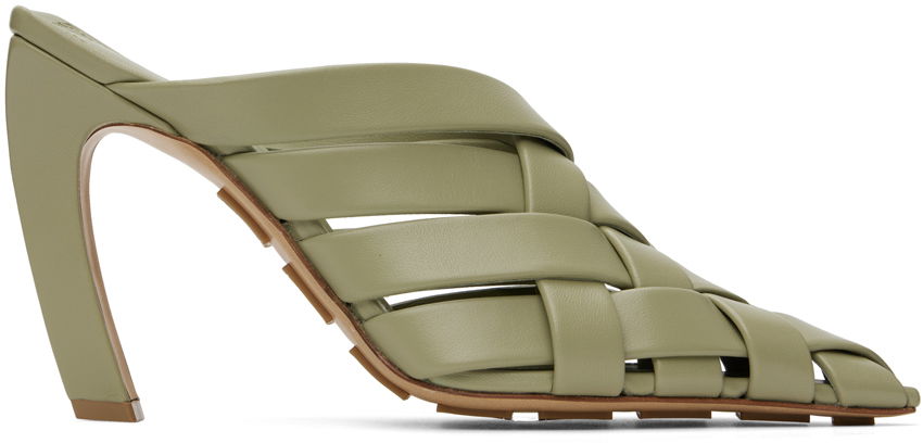 Sneakers och skor Bottega Veneta Alfie Mules "Khaki" Grön | 740262 V00T0, 0