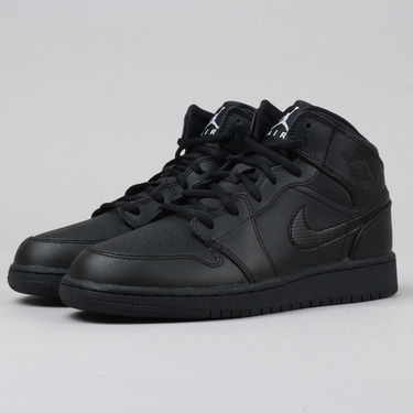 Sneakers och skor Jordan Air Jordan 1 Mid ''Black White'' Svart | 554724-034, 1