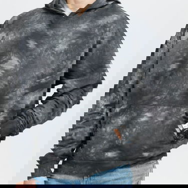 Sweatshirt Urban Classics Tye Dyed Hoody Grå | TB4501, 2