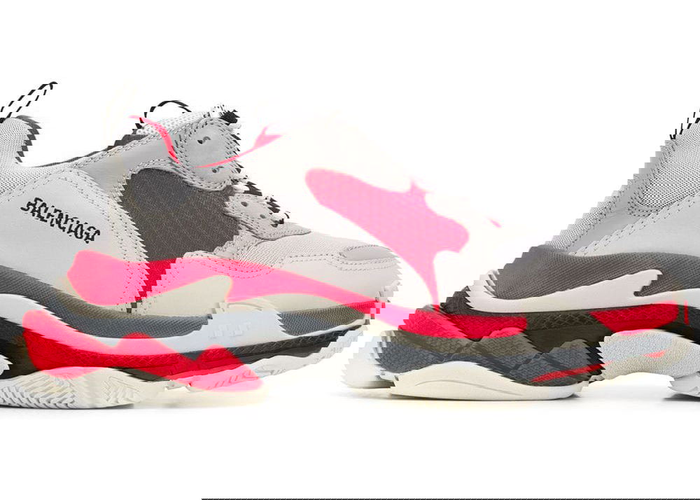 Sneakers och skor Balenciaga Triple S Red Grey White Röd | 536737 W09OH 6495, 0