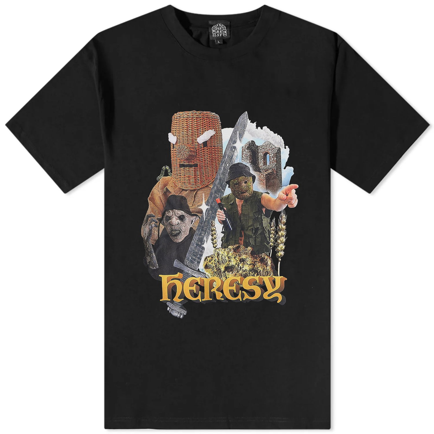 T-shirt Heresy Quest Tee Svart | HSS23-T02B-BK, 0