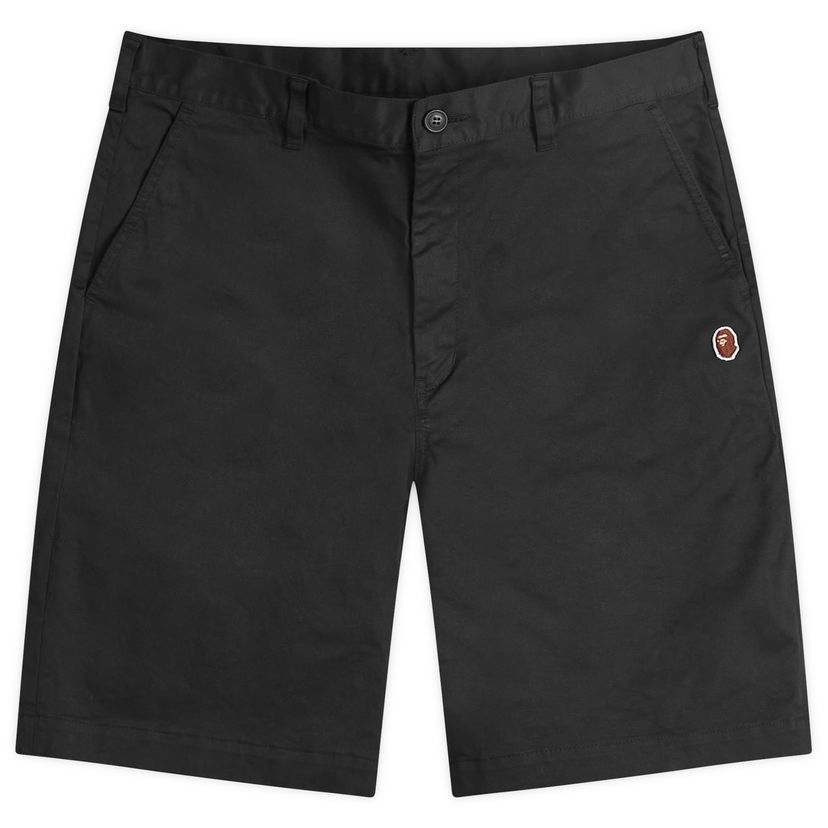 Shorts BAPE A Bathing Ape One Point Chino Shorts Svart | 001SPK301003M-BLK