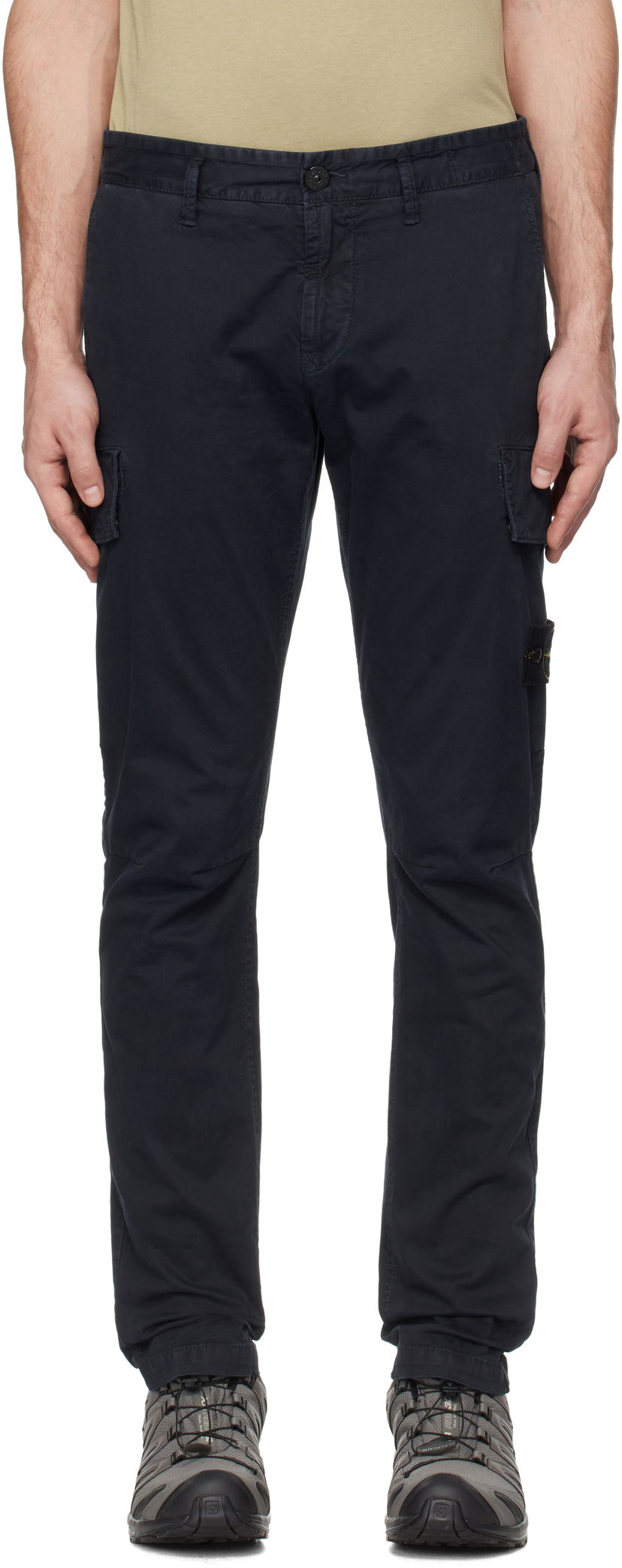 Cargo byxor Stone Island Stone Island 'OLD' Broken Twill Cargo Pants Mörkblå | K1S153100306S0004