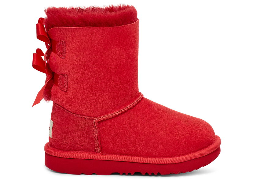 Kläder UGG Bailey Bow II Boot Samba Red (Toddler) Röd | 1017394T-SBR