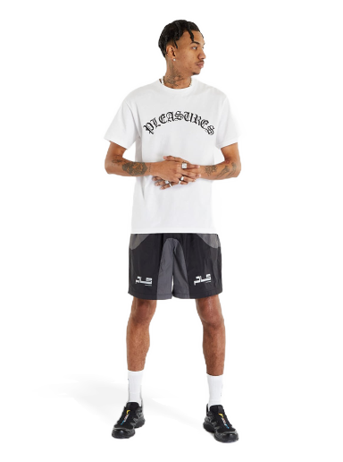 T-shirt Pleasures Old E Logo T-Shirt Svart | P23SP063 WHITE