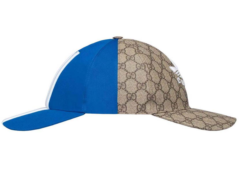 Keps Gucci adidas x Double Sided Baseball Cap Blue/Beige Flerfärgad | 719406 4HAST 9768