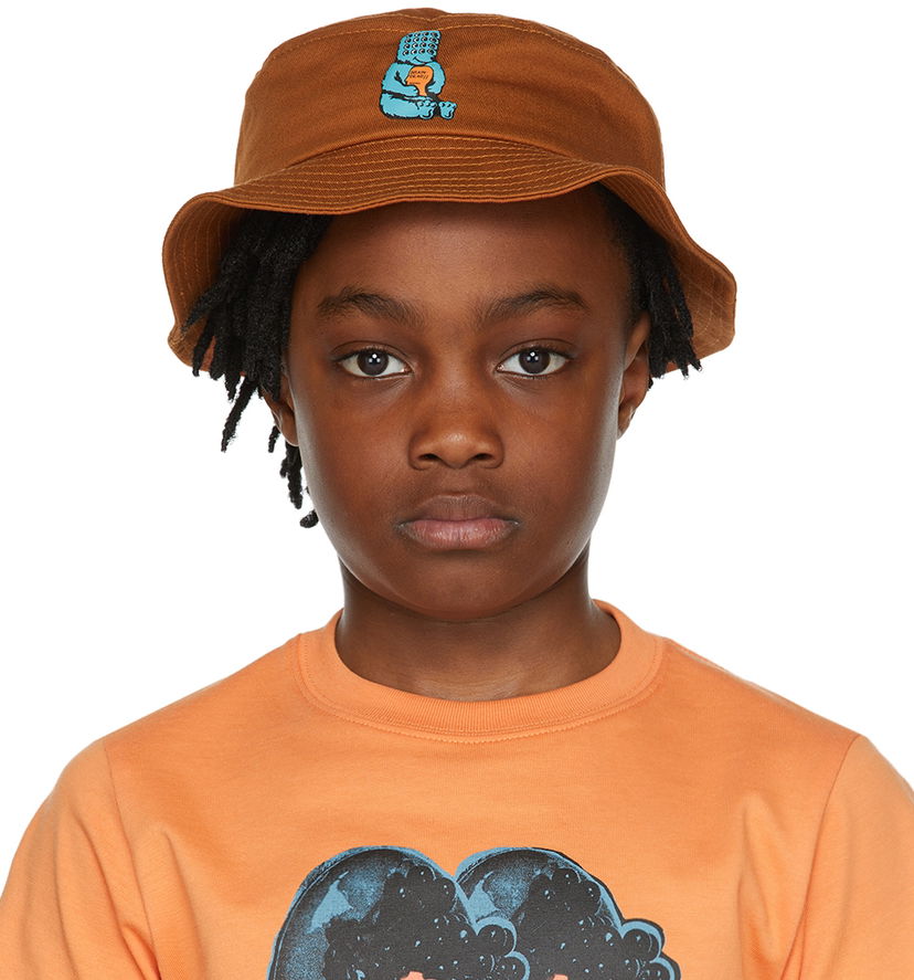 Hatt Brain Dead Brain Dead Bear Brain Bucket Hat Brun | BDS21H10002136OR01