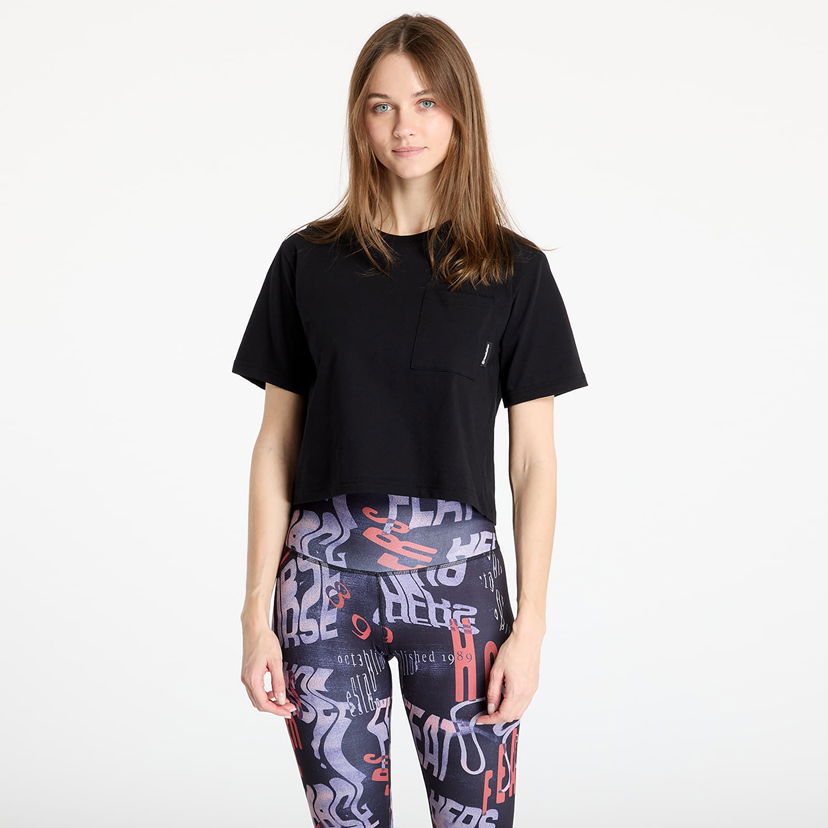 Crop top Horsefeathers Horsefeathers Cerisa Cropped T-Shirt Svart | SW938B
