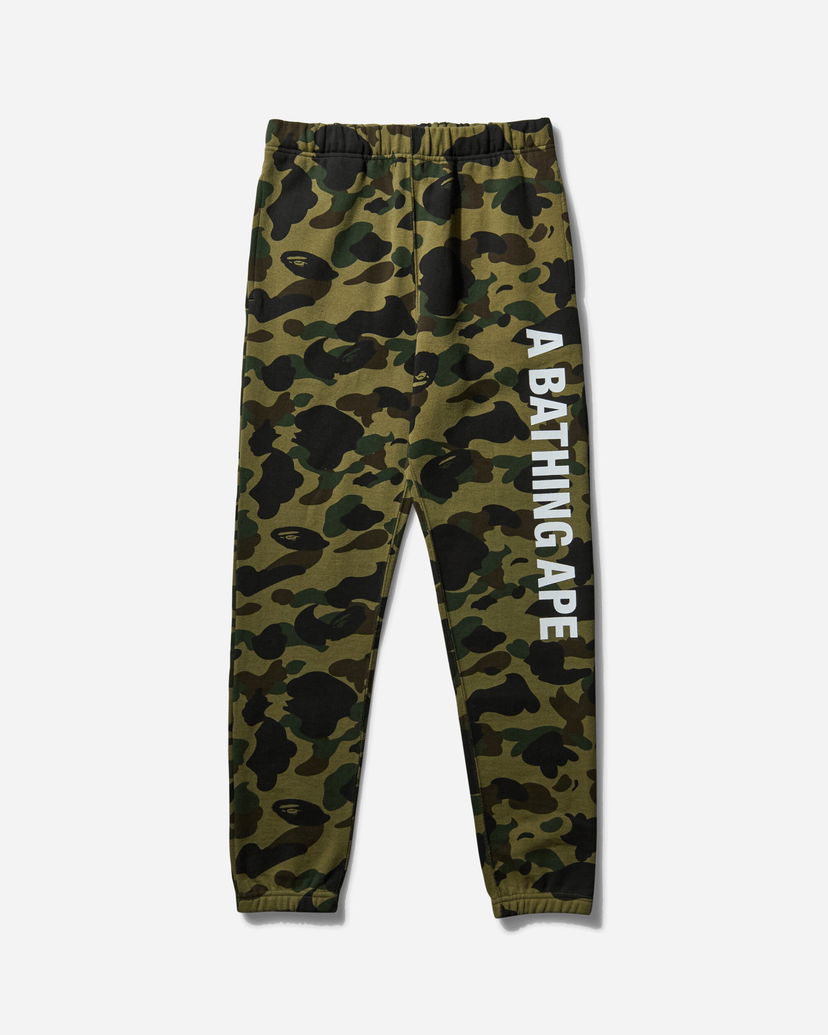 Träningsbyxor BAPE 1st Camo Slim Sweatpants Grön | 1F80152001 001
