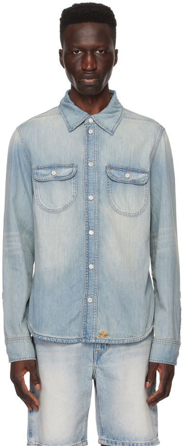 Skjorta Courrèges Denim Shirt Blå | 124DCH015CO0102, 0