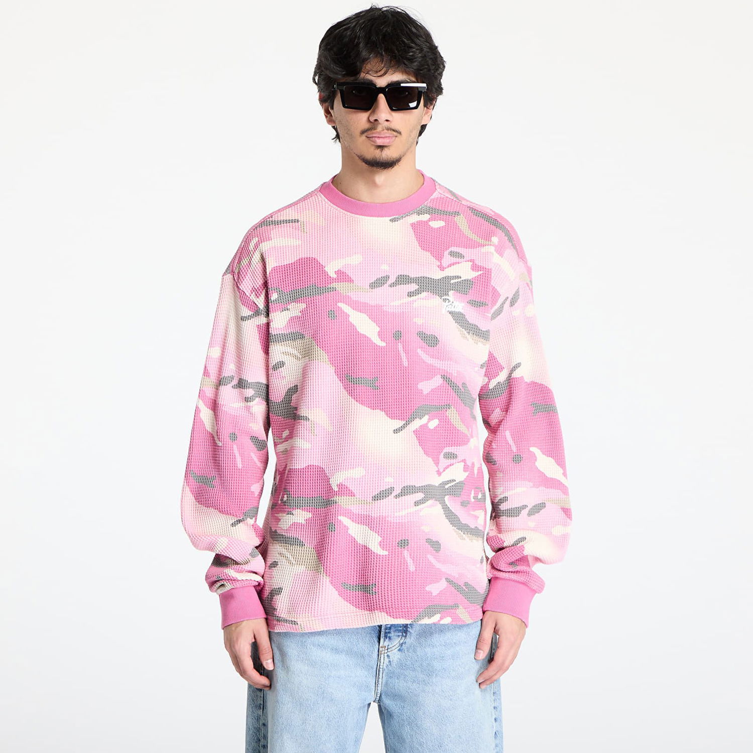 T-shirt Patta Patta Cactus Flower Camo Waffle Longsleeve T-Shirt Rosa | POC-SS25-8010-299-0002-182, 0