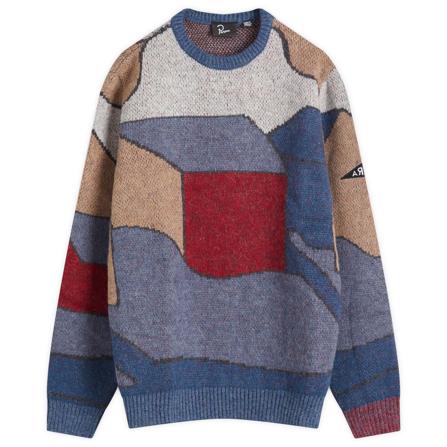 Sweater By Parra Your Street Knitted Pullover Blue Blå | 52332, 0