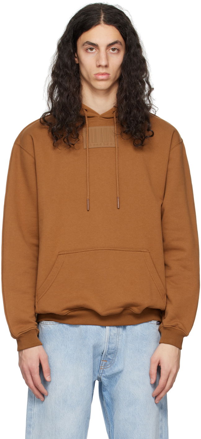 Sweatshirt VETEMENTS Rubber Patch Hoodie Brun | VL16HD100X
