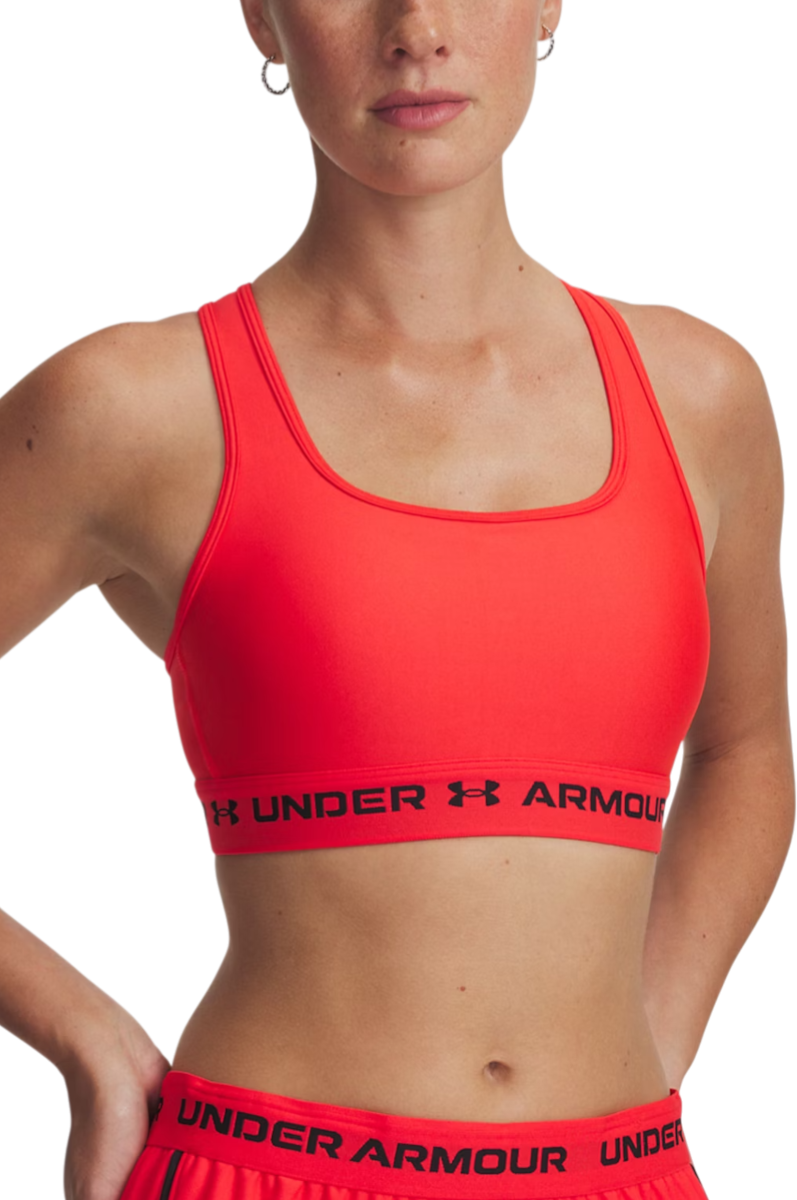 Behå Under Armour Under Armour Crossback Mid Sports Bra Röd | 1361034-714