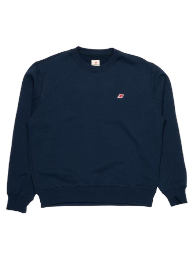 Sweatshirt New Balance Made in USA Crew Sweatshirt Mörkblå | MT21541_NGO