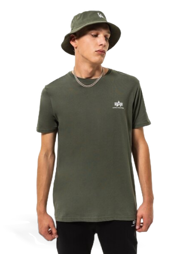 T-shirt Alpha Industries T Small Logo Grön | 188505-142