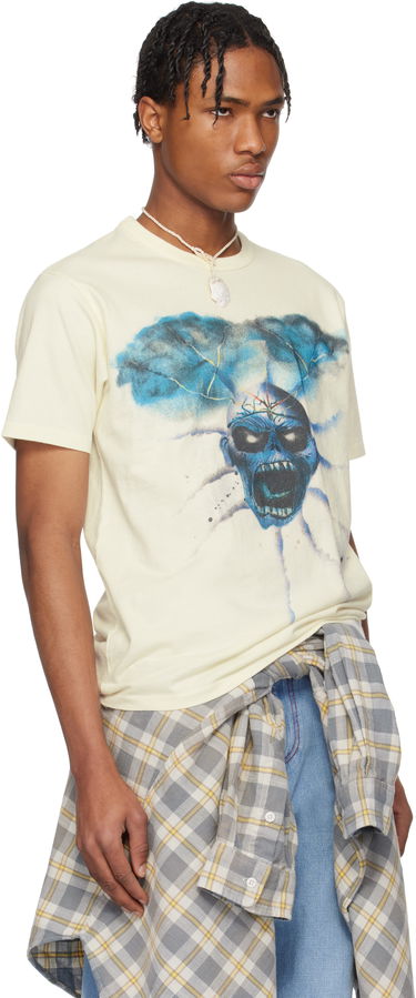 T-shirt ERL ERL Skull Graphic T-Shirt Beige | ERL10T011, 1