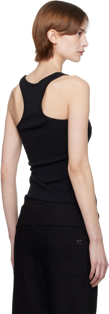 Linne Courrèges Courrèges 90's Rib Tank Top Svart | 125JDE123JS0194, 2