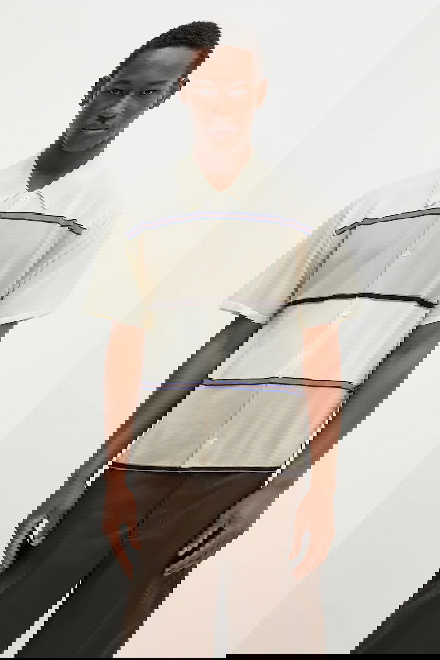 Skjorta Paul Smith Paul Smith Striped Knitted Shirt Vit | M1R.263Z.P02680, 0