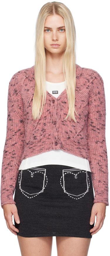 Sweater Moschino Cable Knit Cardigan Rosa | 242K10904, 0