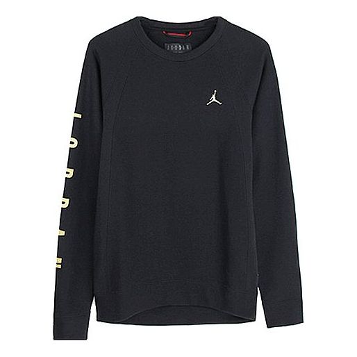 Sweater Jordan Air Jordan Wings Crew Fleece Sweatshirt Svart | AO1923-010