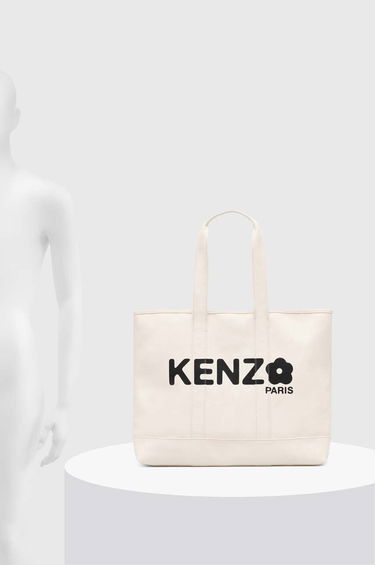 Tygpåse KENZO Kenzo Utility Large Tote Bag Vit | FE68SA911F36.03, 5