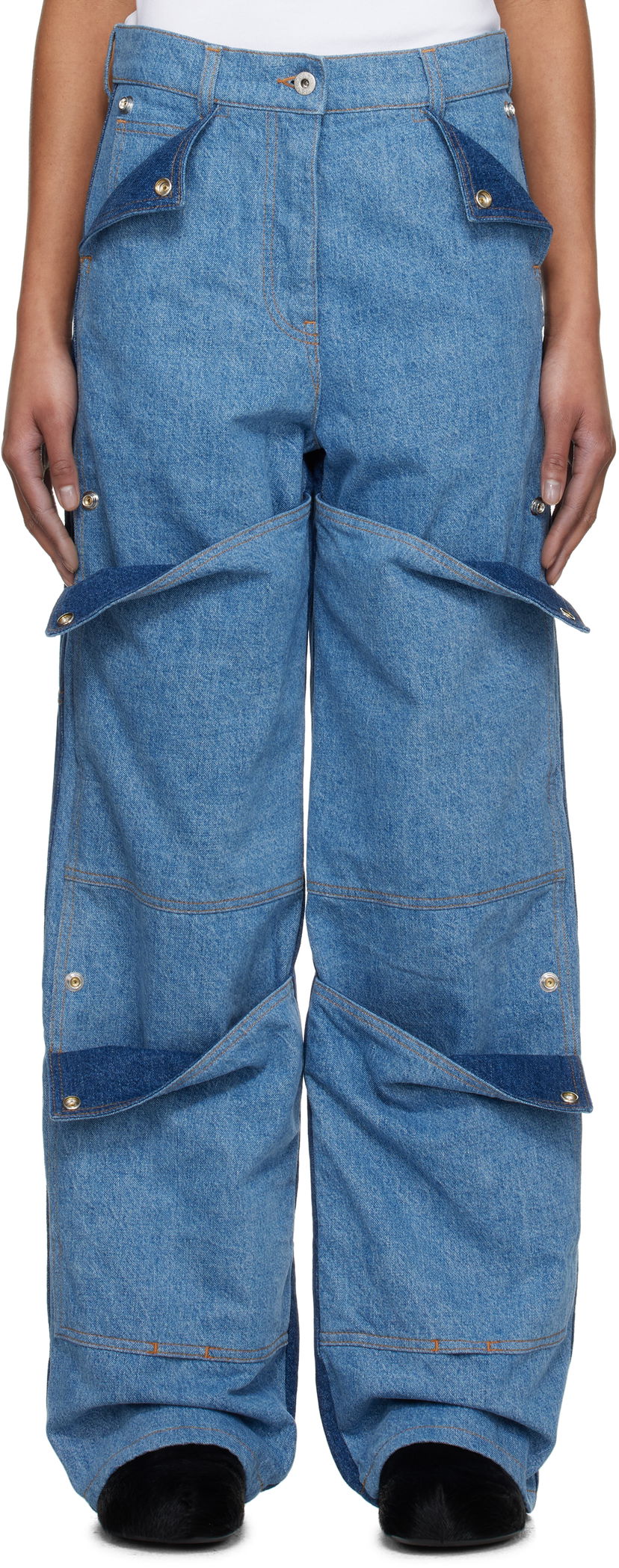 Jeans KENZO Kenzo Paris Multipocket Cargo Jeans Blå | FF52DP2306B4