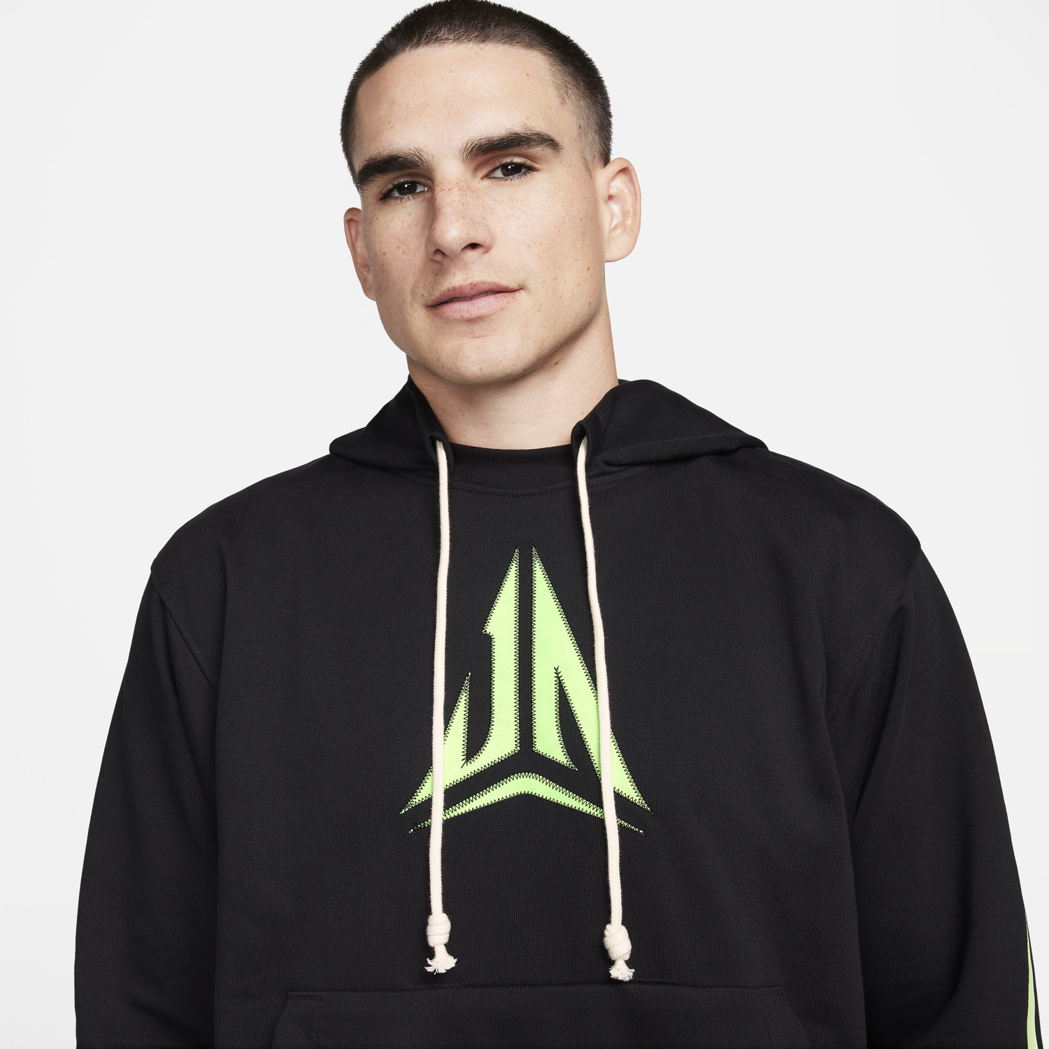 Sweatshirt Nike Ja Standard Issue Dri-FIT Pullover Basketball Hoodie Svart | FN2987-010, 1