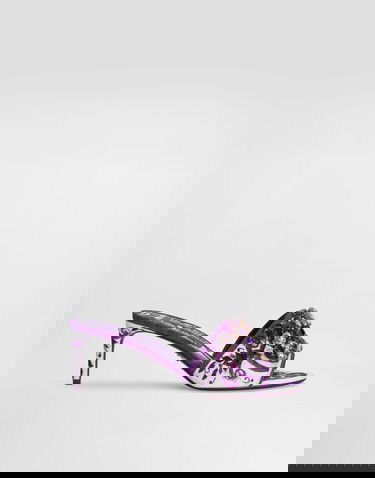 Tillbehör Dolce & Gabbana Dolce & Gabbana Brocade Jewel Embroidered Mules Purpur | CR1744AE123I03TN, 0