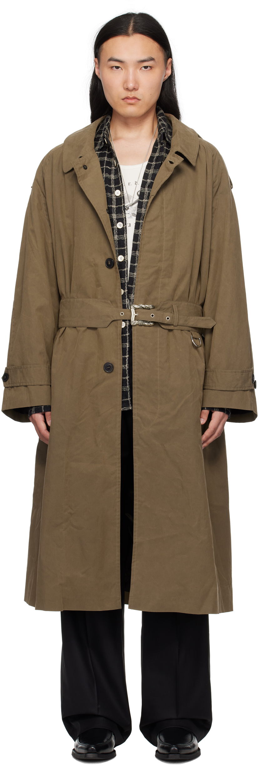 Trenchcoat Enfants Riches Déprimés Enfants Riches Déprimés Museum Sunday Trench Coat Grön | 030-537