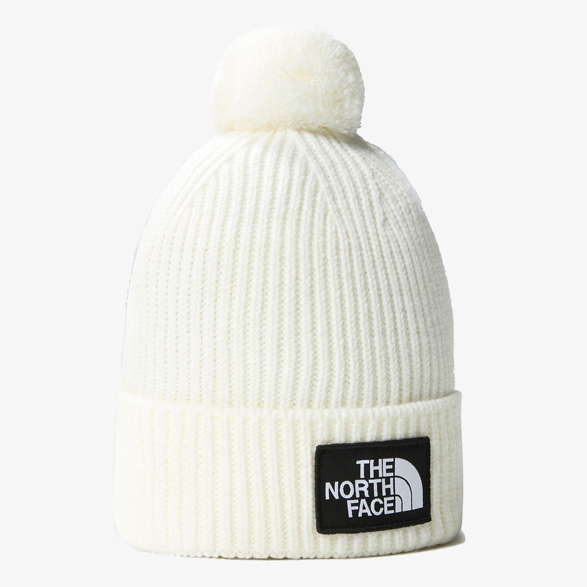 Mössa The North Face TNF Logo Box Pom Beanie Vit | NF0A3FN3N3N1, 0