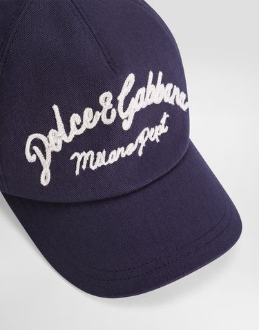 Keps Dolce & Gabbana Dolce & Gabbana Gabardine Baseball Cap with Logo Mörkblå | LB4H80G7O2XB0309, 2