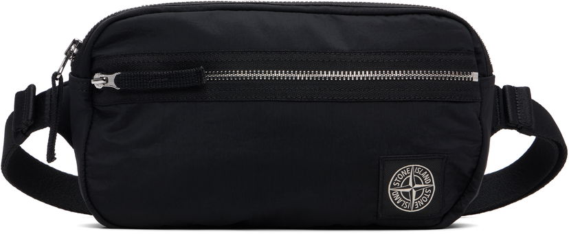 Midjeväska Stone Island Stone Island Coated Nylon Belt Bag Svart | K2S15 9200016 S0251