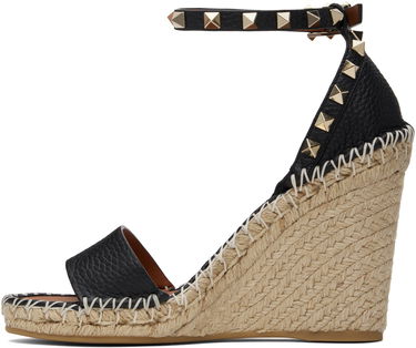 Skovård Valentino Valentino Garavani Double Rockstud Wedge Heeled Sandals Svart | 6W2S0090VTO, 2