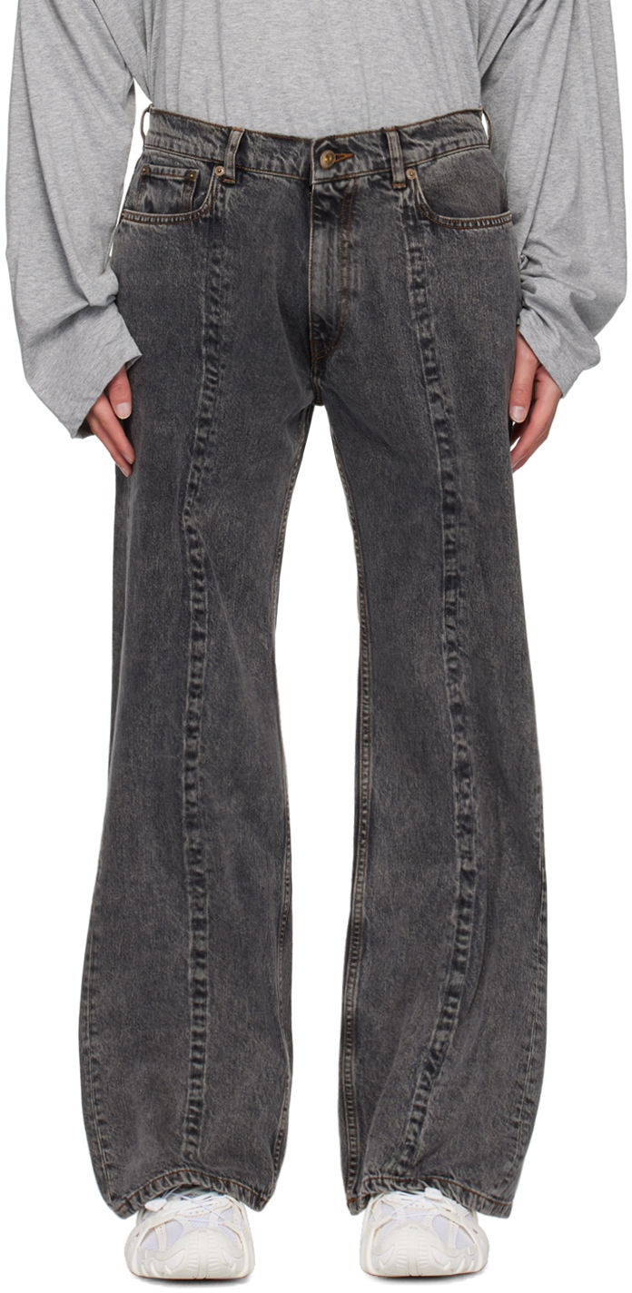 Jeans Y/PROJECT Black Wire Jeans Svart | 207PA008