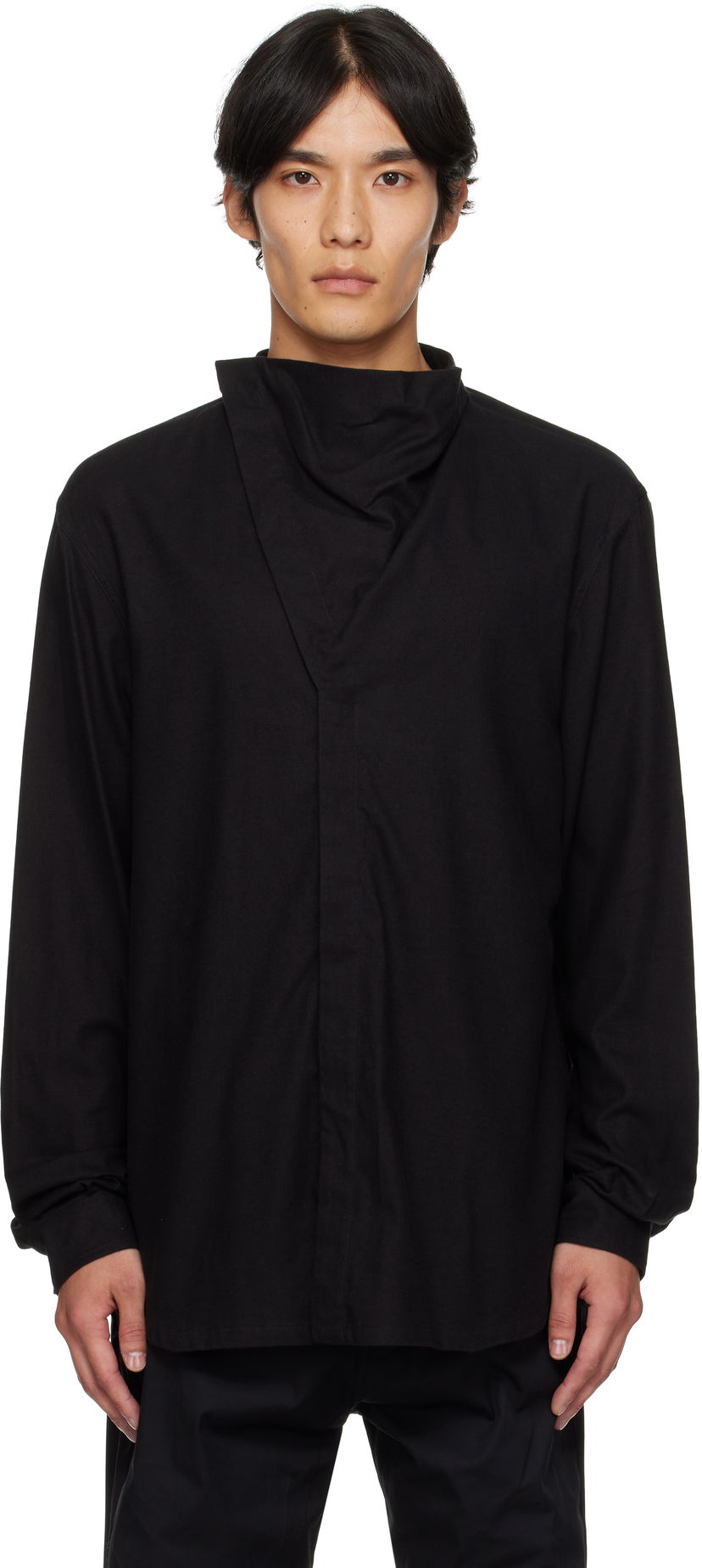 Skjorta Rick Owens Rick Owens Concordians Island Shirt Svart | RU02E1299 FLW