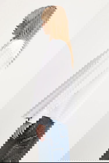 Skjorta Samsoe Samsoe Samsoe Samsoe Salasa Relaxed Fit Shirt Vit | F25100006, 1