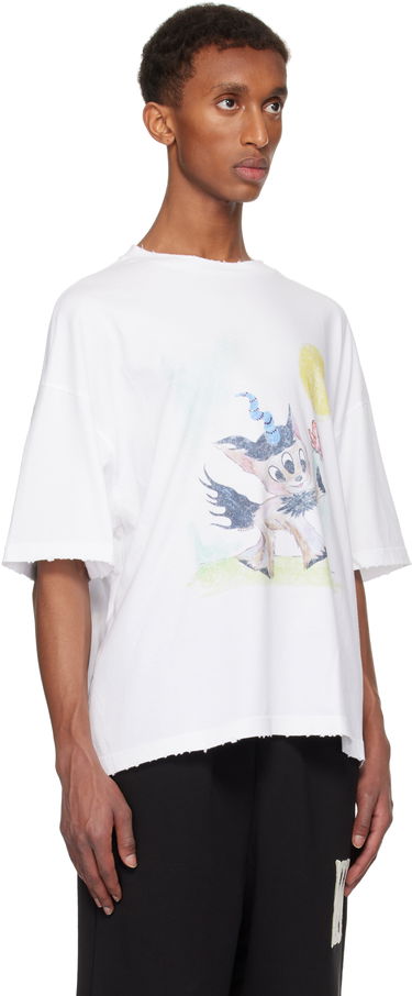 T-shirt We11done Monster Pony Graphic T-Shirt Vit | WD-TT3-24-781-U-WH, 1