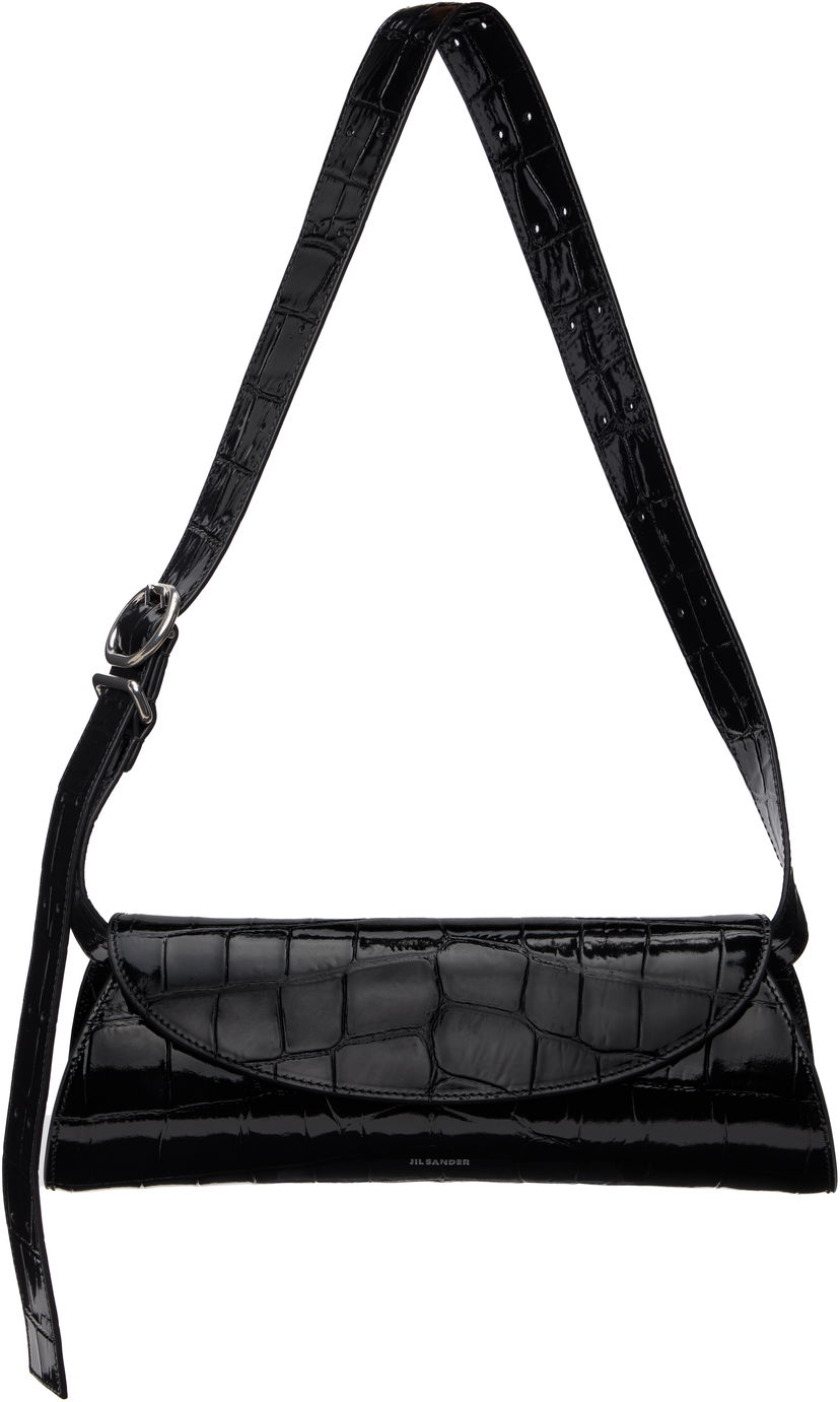 Axelväska Jil Sander Jil Sander Cannolo Small Shoulder Bag Svart | J07WD0023_P8349
