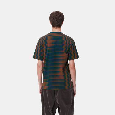 T-shirt Carhartt WIP Striped Pocket T-Shirt Brun | I033816_9, 1