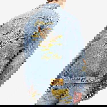 Jacka BILLIONAIRE BOYS CLUB Duck Embroidered Denim Jacket Blå | B24410-BLU, 3