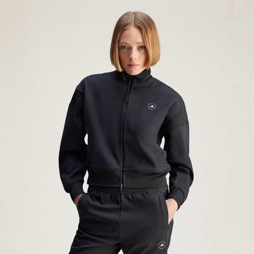 Sweatshirt adidas Performance adidas by Stella McCartney Knitted Track Jacket Svart | JJ0084
