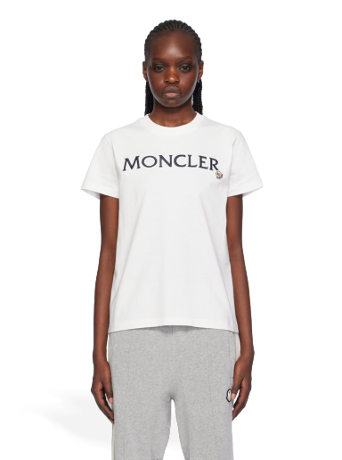 T-shirt Moncler Embroidered T-Shirt Vit | J10938C00006829HP